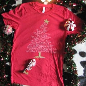 BELLA CANVAS CHRISTMAS SONG TREE TSHIRT